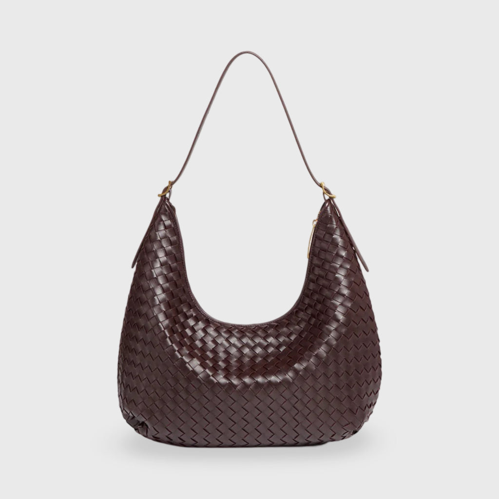 Women's Structured Woven Tote Bag