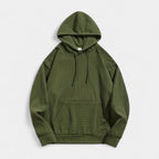 Corduroy Hoodie Relaxed Fit Kangaroo Pocket for Men