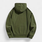 Corduroy Hoodie Relaxed Fit Kangaroo Pocket for Men