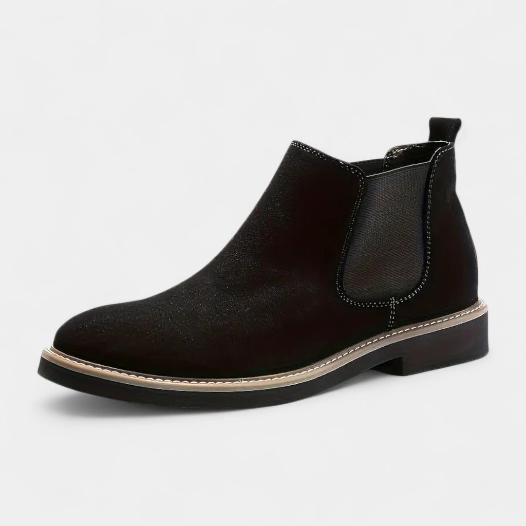 Suede Chelsea Boots Elastic Side Panel for Men