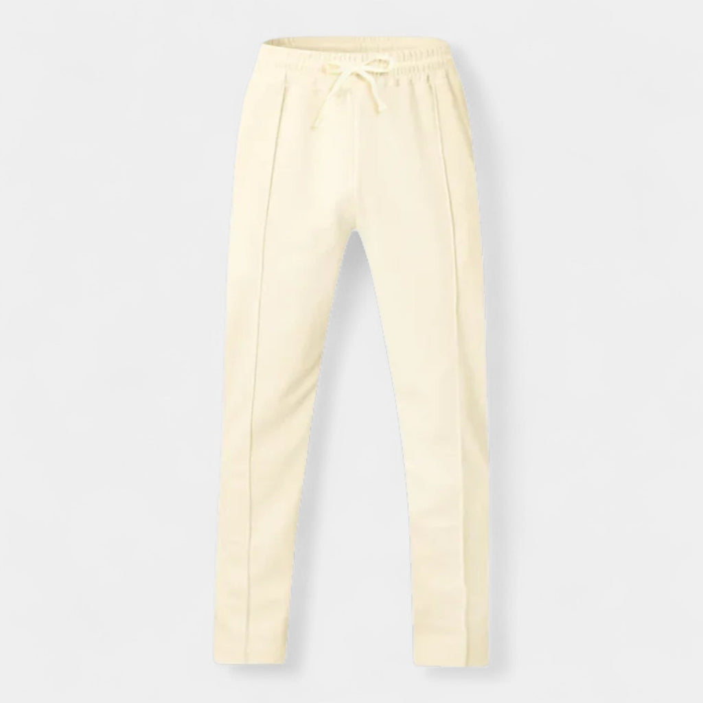 Pleated Slim Fit Joggers Stretch Drawstring for Men