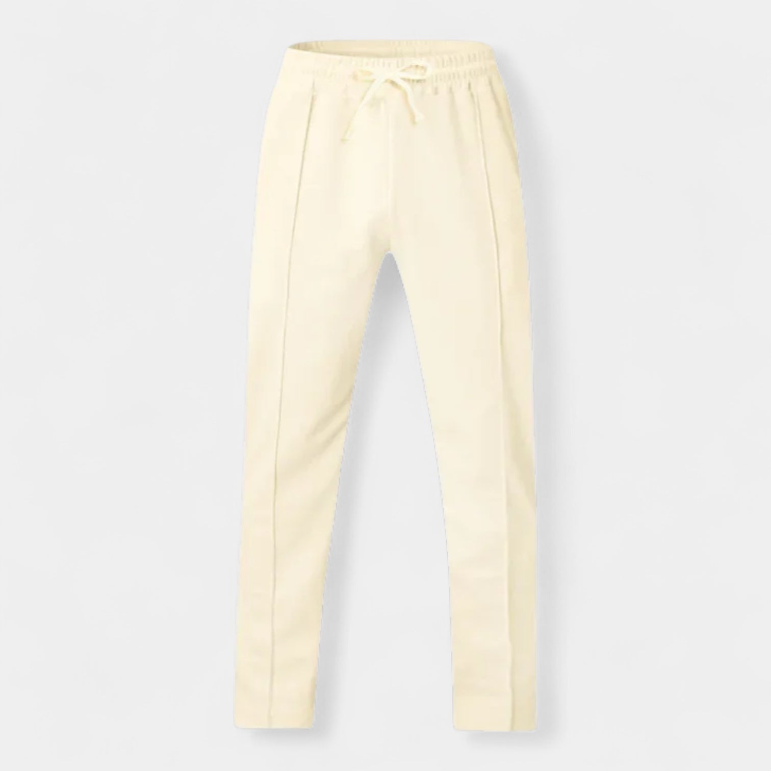 Pleated Slim Fit Joggers Stretch Drawstring for Men