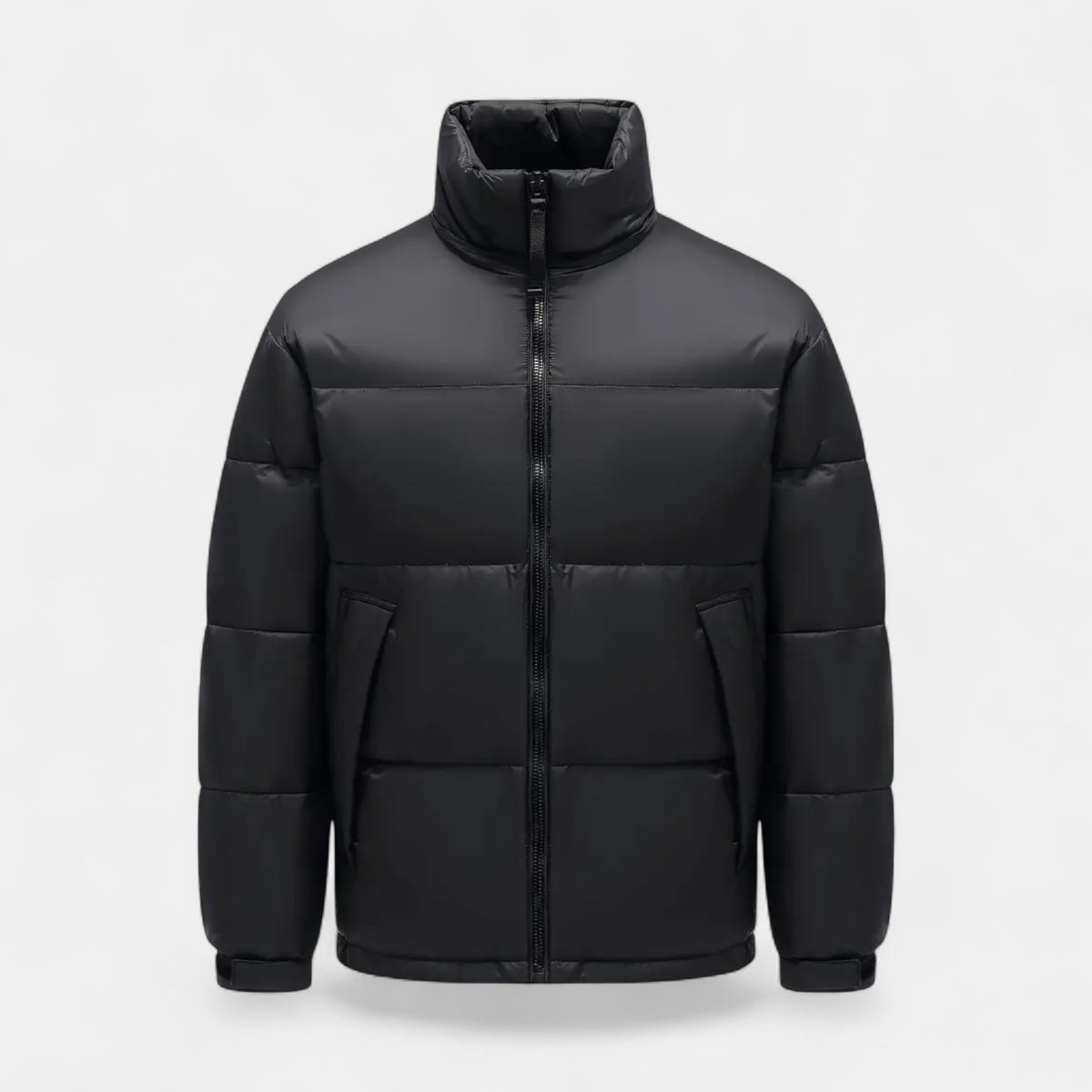 Thick Puffer Jacket Detachable Hood Regular Fit for Men