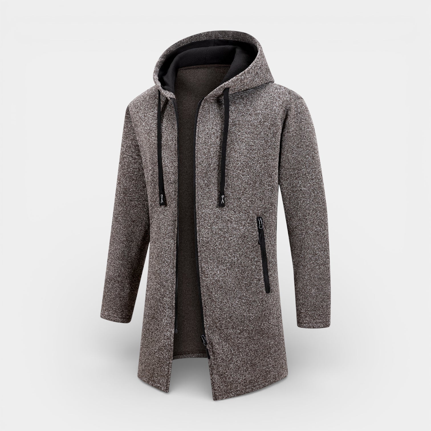 Longline Hooded Full-Zip Jacket Regular Fit for Men