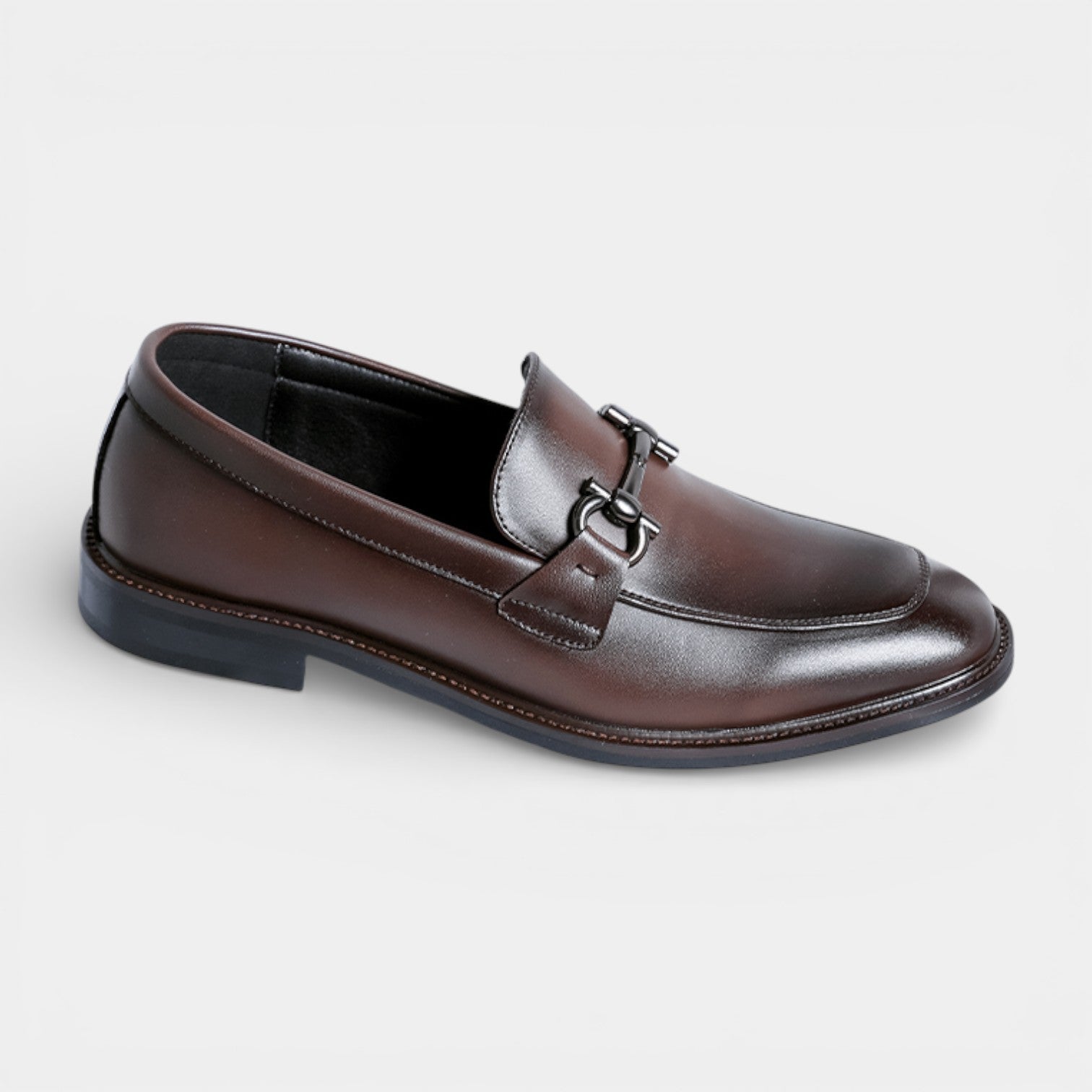 Leather Bit Loafers Slip-On Polished for Men