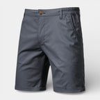 Chino Shorts Straight Fit Flat Front for Men