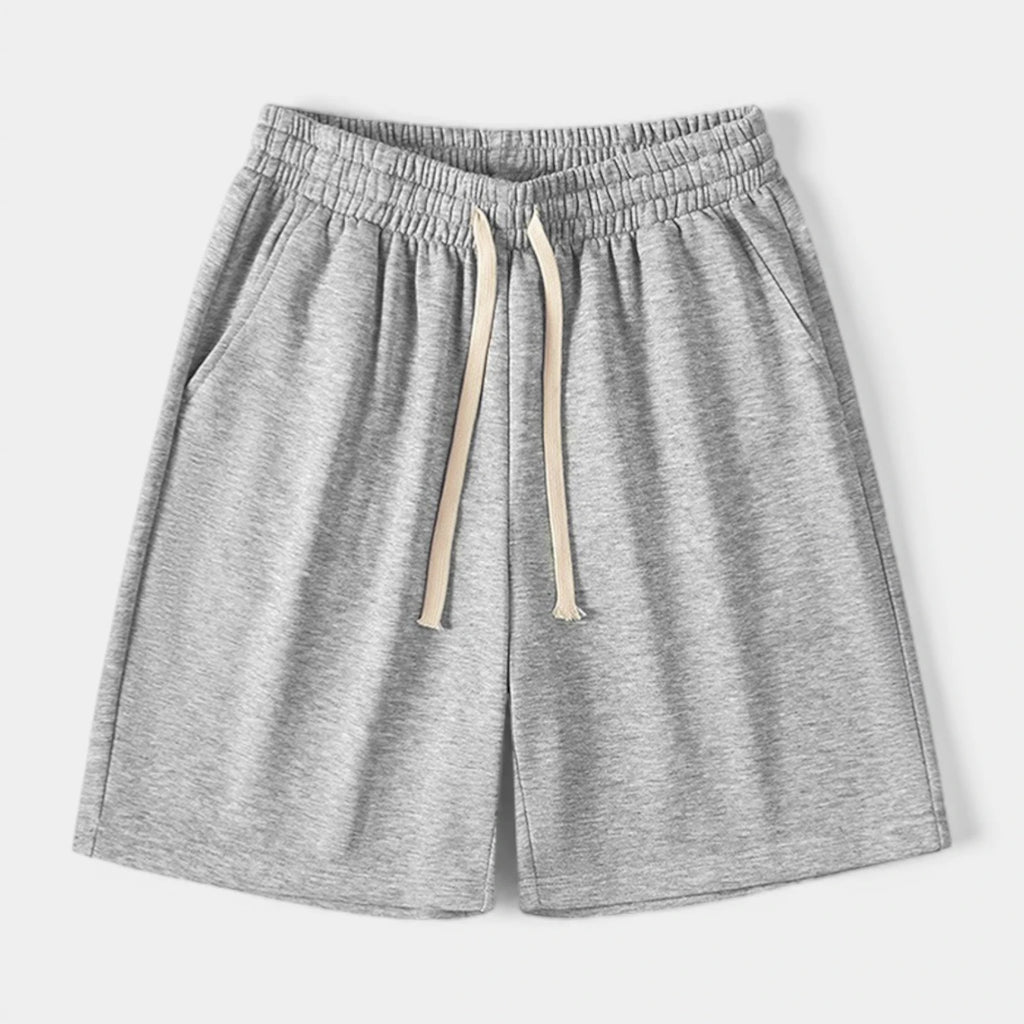 Elastic Waist Drawstring Shorts Regular Fit for Men