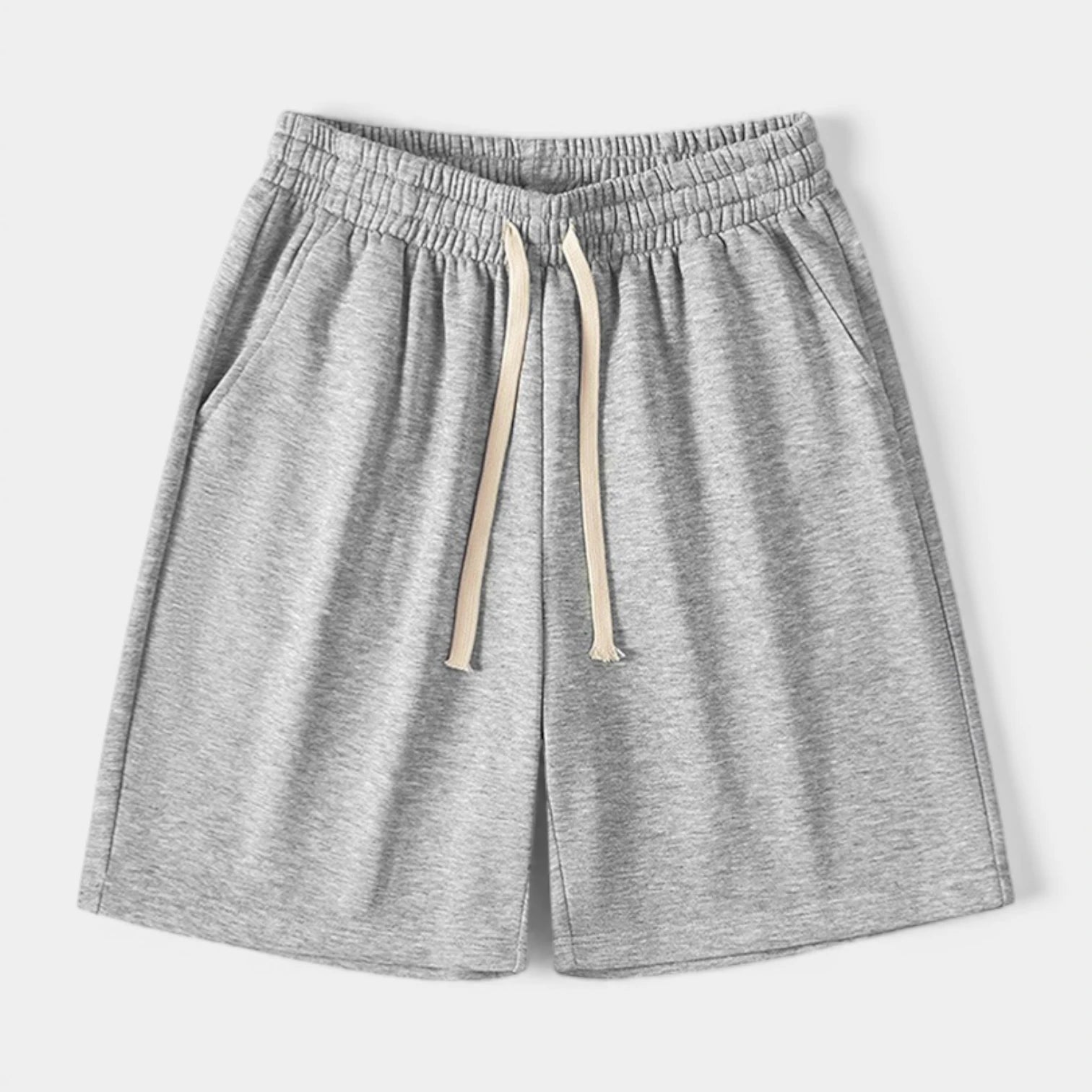 Elastic Waist Drawstring Shorts Regular Fit for Men
