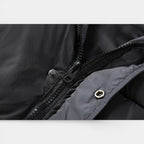 Snap-Front Hooded Quilted Vest Patch Pockets for Men