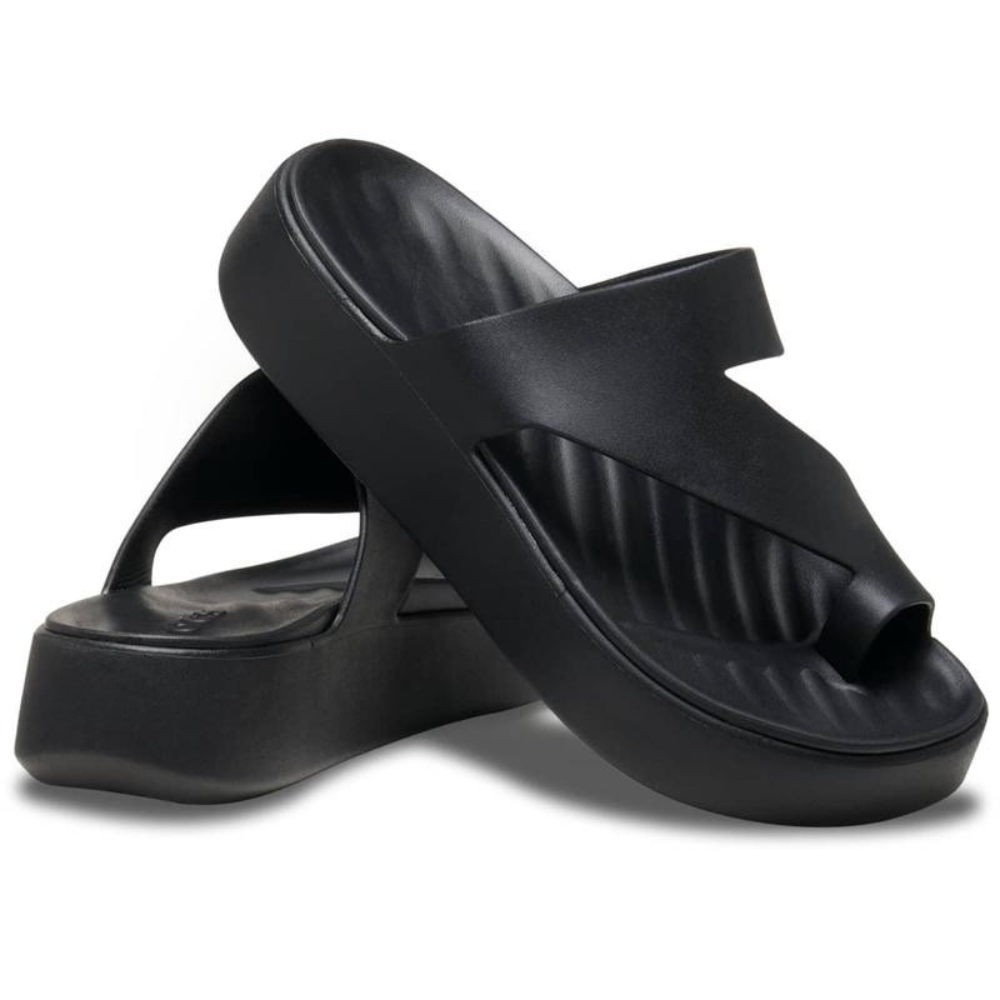 Women's Cushioned Platform Toe-Loop Sandals