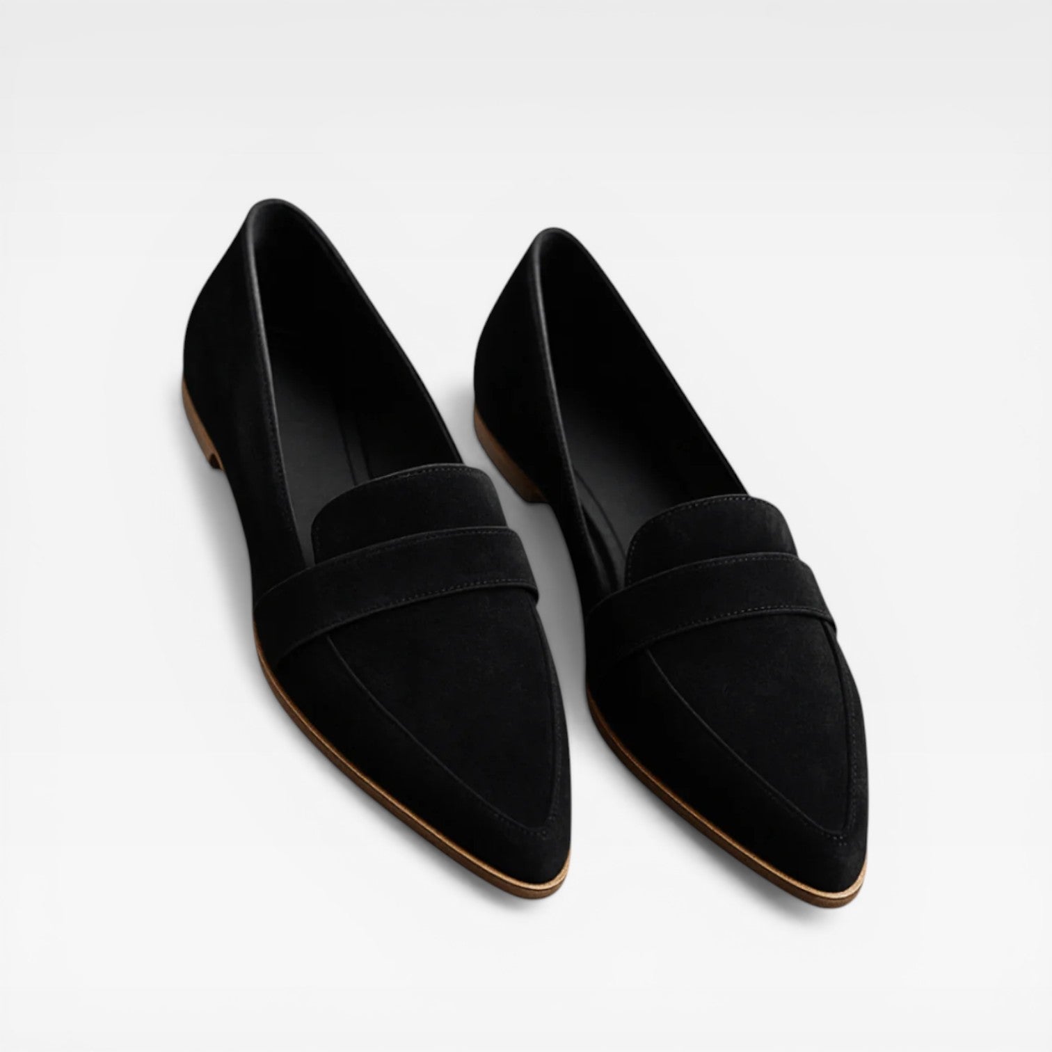 Women's Elegant Pointed-Toe Suede Loafers