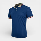 Short Sleeve Button-Up Polo Shirt Regular Fit for Men
