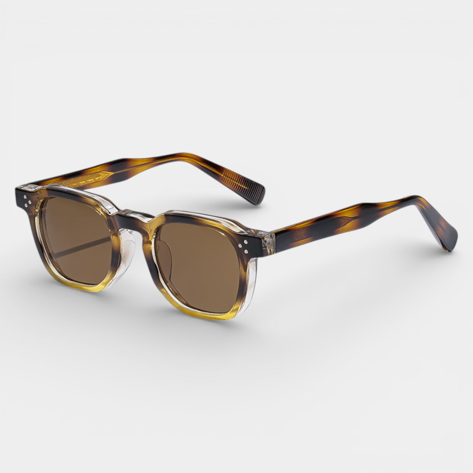 Square Frame Tinted Lens Sunglasses Full-Rim for Men