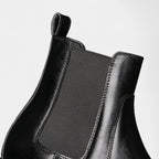 Faux Leather Chelsea Boots Elastic Panel for Men