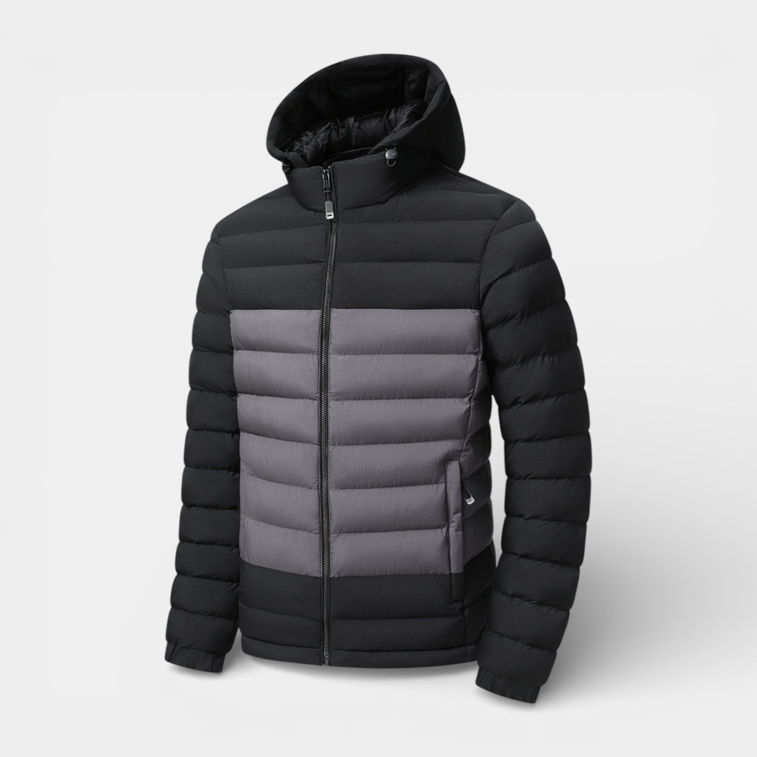 Lightweight Zip-Up Quilted Puffer Jacket for Men