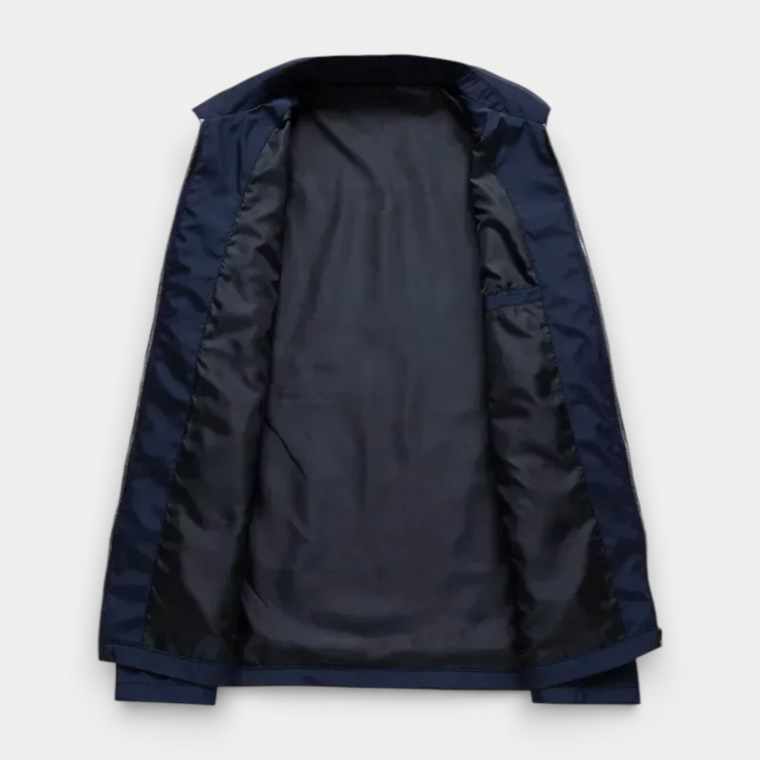 Zip-Up Polo Collar Jacket Regular Fit for Men