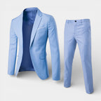 Slim Fit Two-Piece Tailored Suit Set for Men