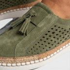Women's Suede Tassel Slip-On Sneakers