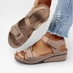Women's Adjustable Wedge Sandals for Summer Comfort
