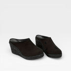 Women's Velvet Wedge Sandals with Rope Sole