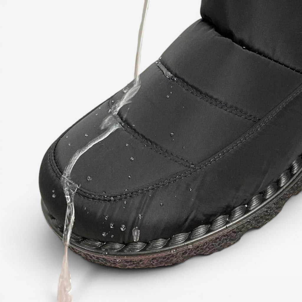 Women's Quilted Faux Fur Snow Boots