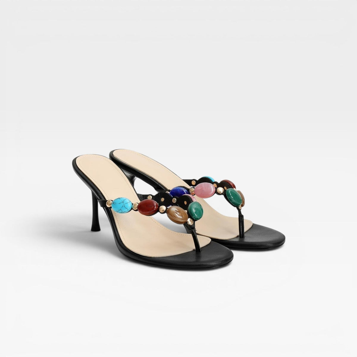Women's Gemstone Mule Stiletto Heels