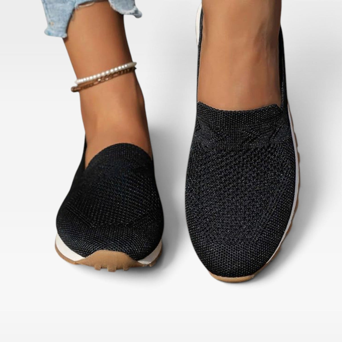 Women's Breathable Knit Slip-On Sneakers