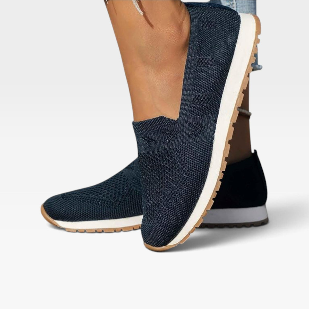 Women's Breathable Knit Slip-On Sneakers