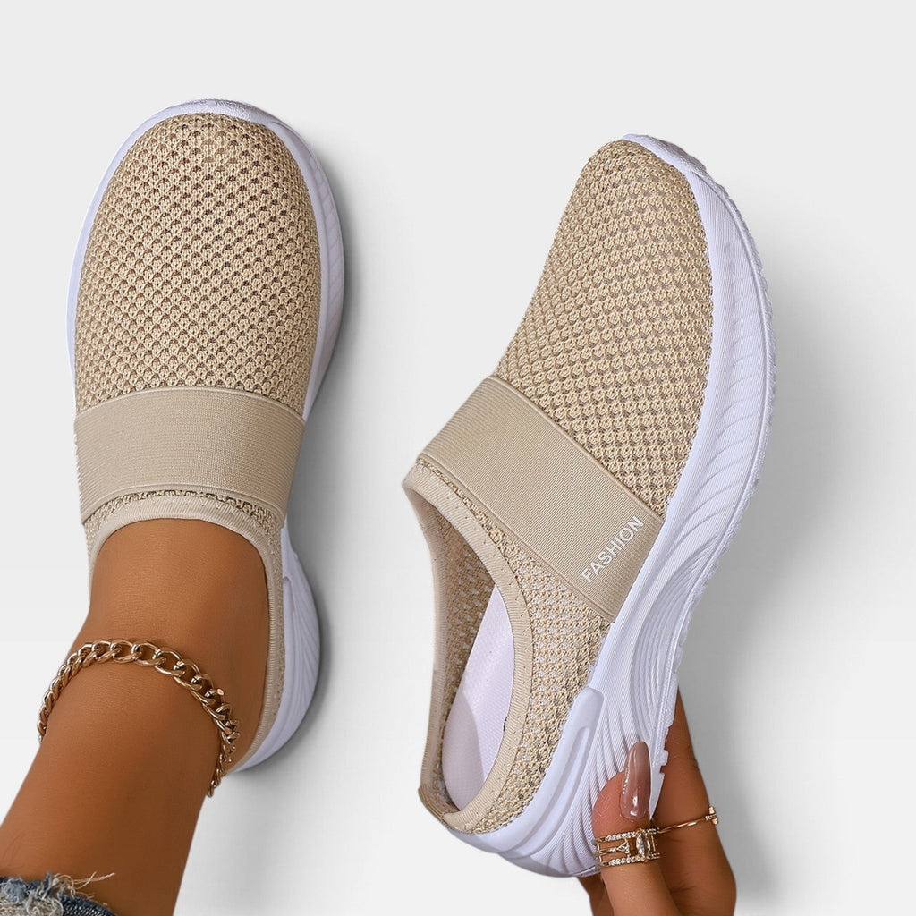 Women's Knit Slip-On Trainers with Cushioned Comfort