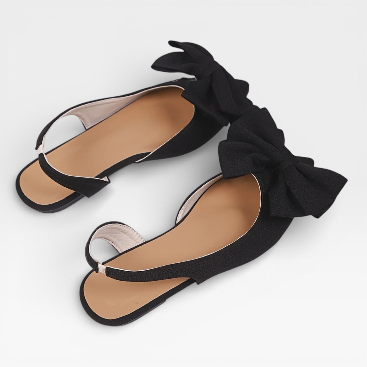 Women's Pointed-Toe Slingback Flats with Bow