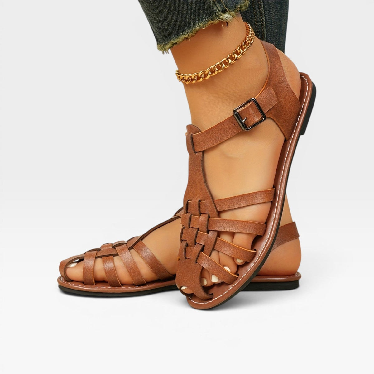 Women's Woven Fisherman Flat Sandals