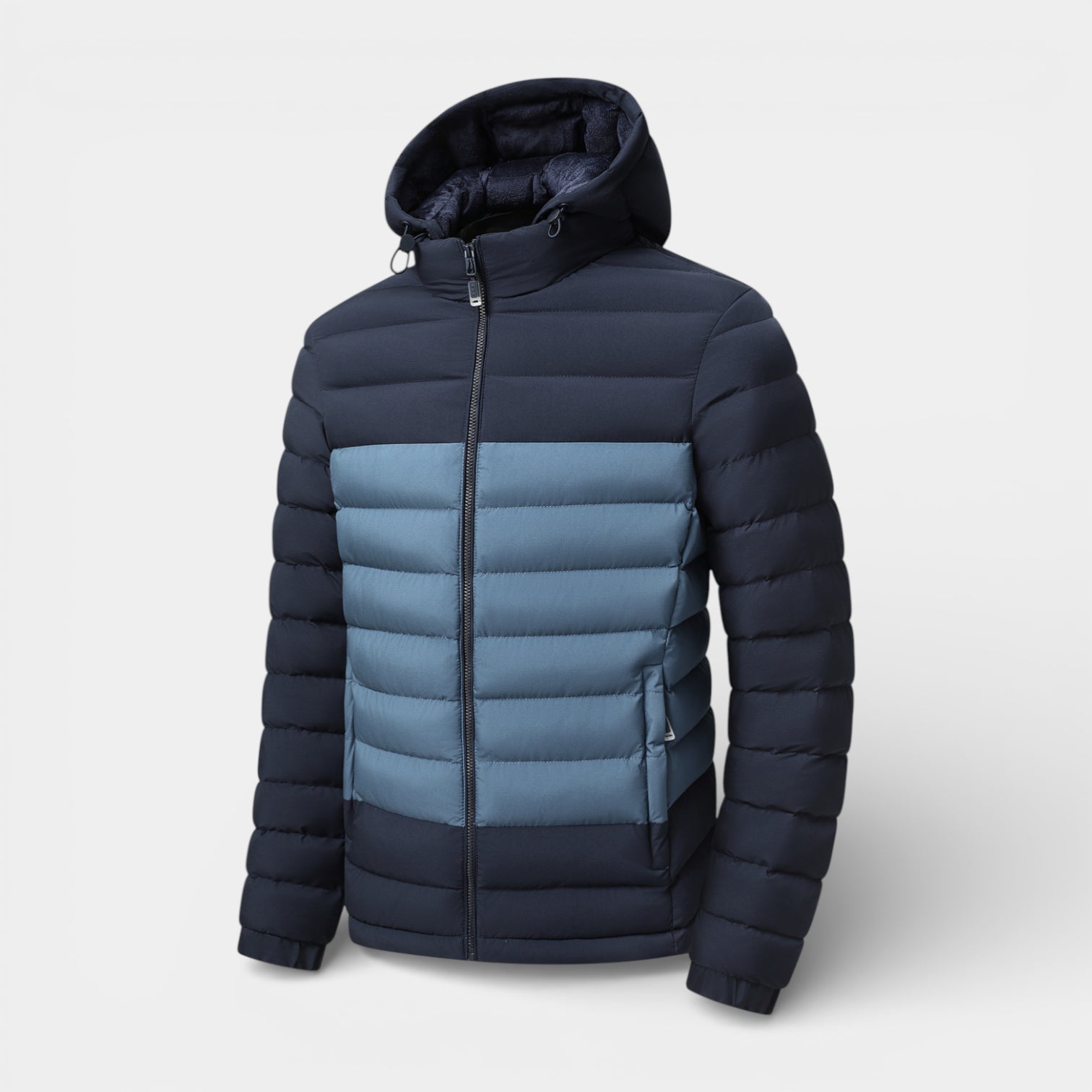 Lightweight Zip-Up Quilted Puffer Jacket for Men