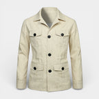 Button-Front Utility Jacket Regular Fit for Men