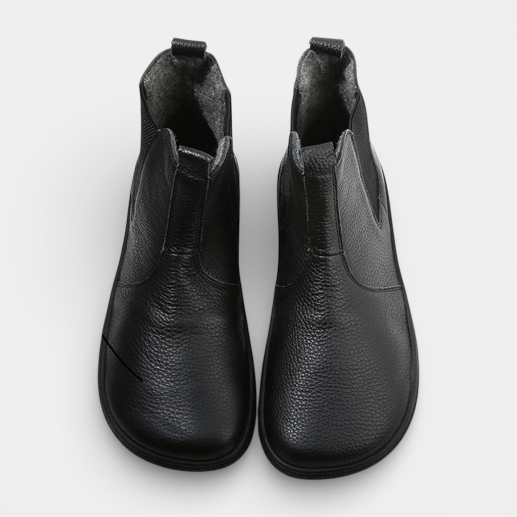 Chelsea Boots Leather Slip-On Elastic Panel for Men