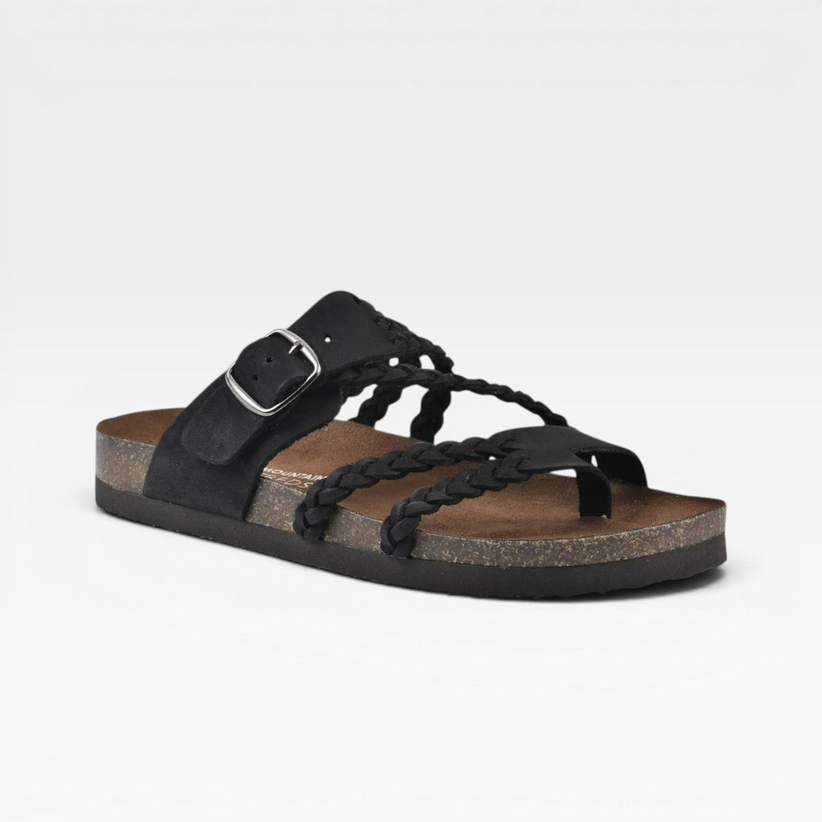 Women's Braided Strap Cork Footbed Sandals