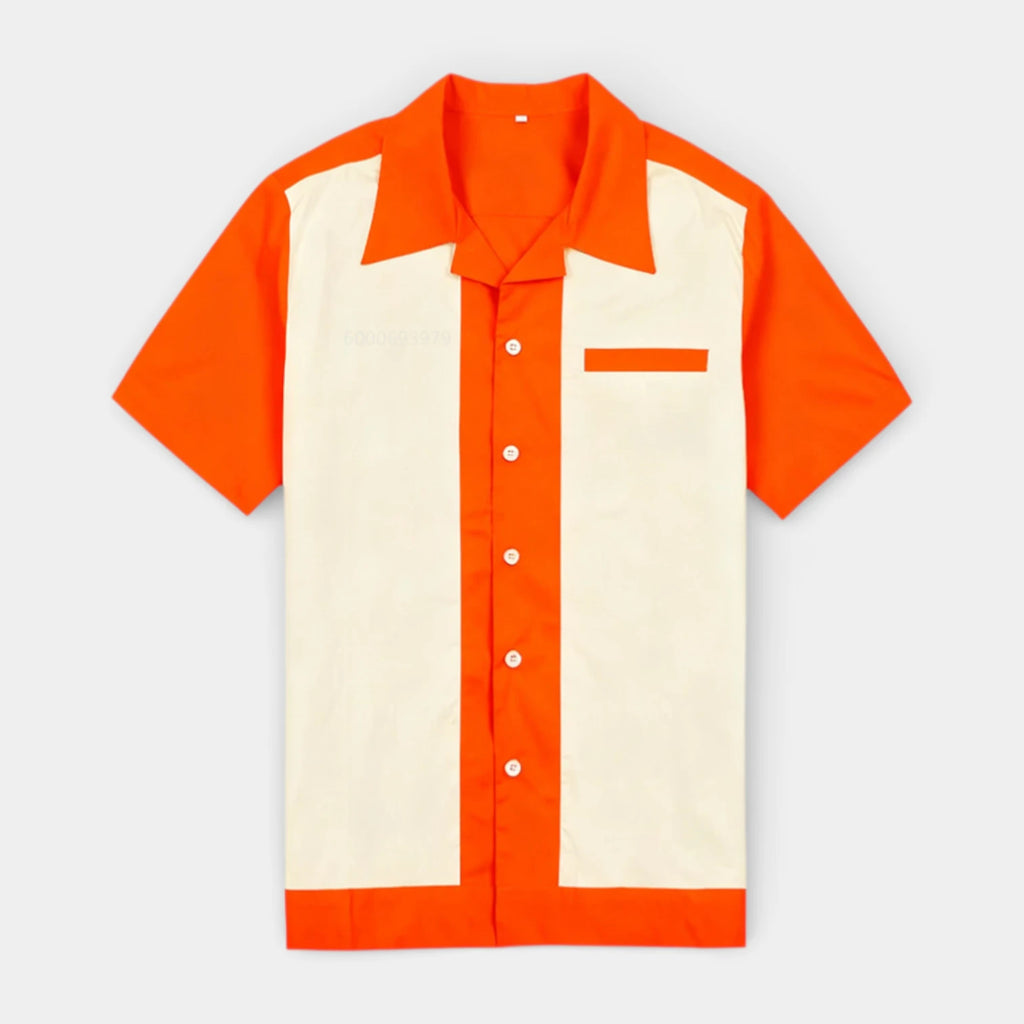 Short Sleeve Button-Up Shirt Regular Fit for Men