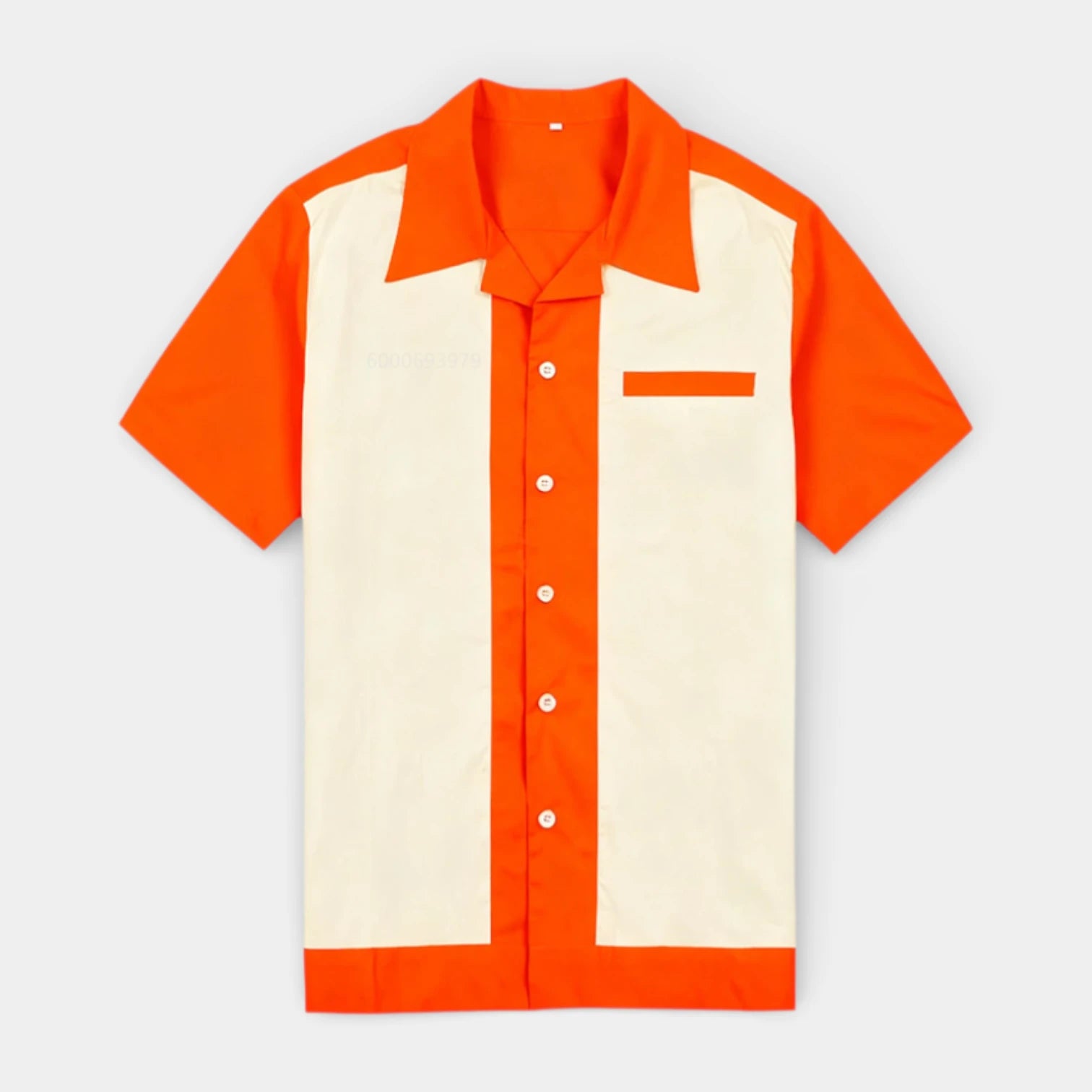 Short Sleeve Button-Up Shirt Regular Fit for Men