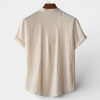 Henley Shirt Short Sleeve Regular Fit for Men