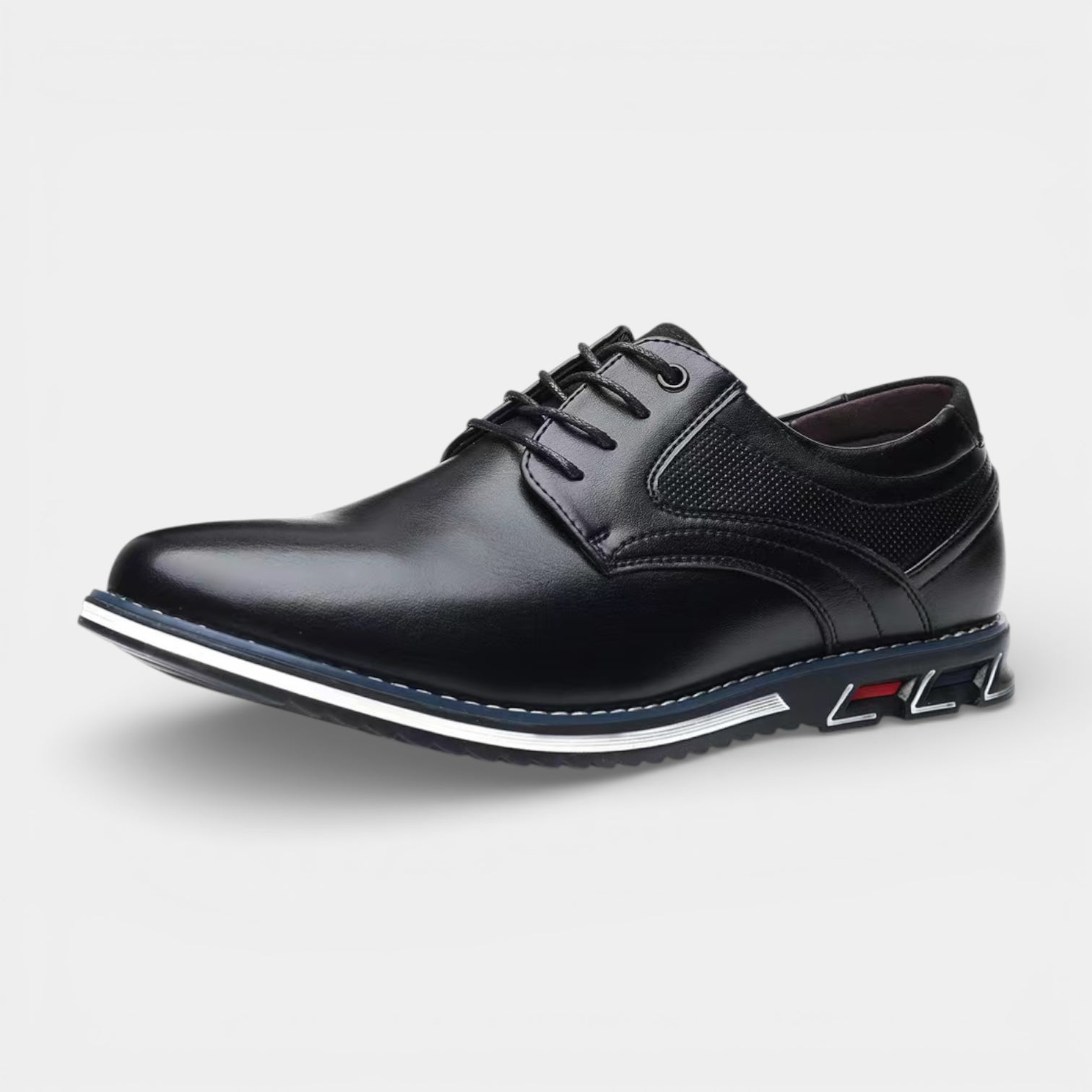 Lace-Up Derby Shoes Round Toe for Men