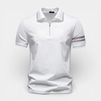 Short Sleeve Half Zip Polo Shirt Regular Fit for Men