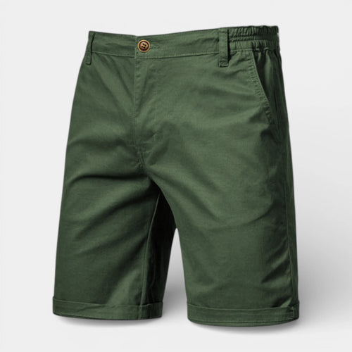 Chino Shorts Straight Fit Flat Front for Men