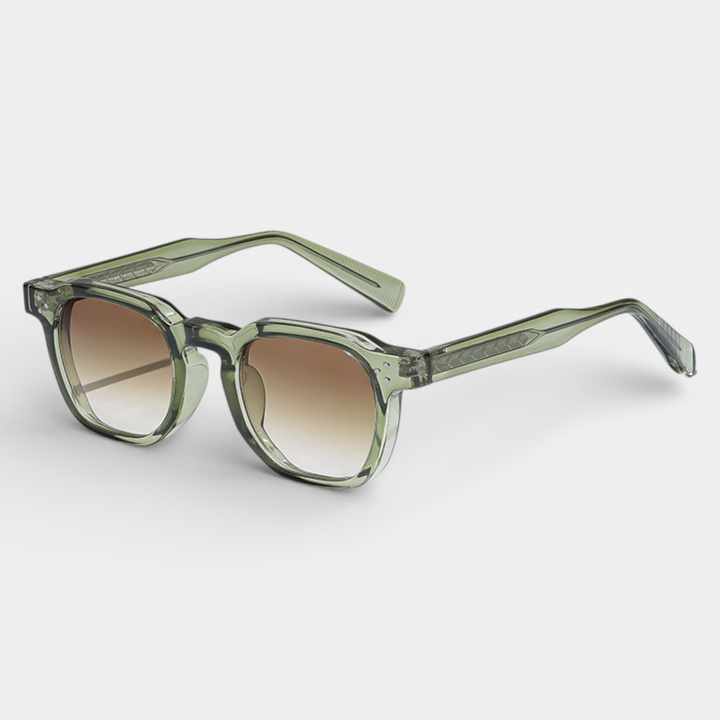 Square Frame Tinted Lens Sunglasses Full-Rim for Men