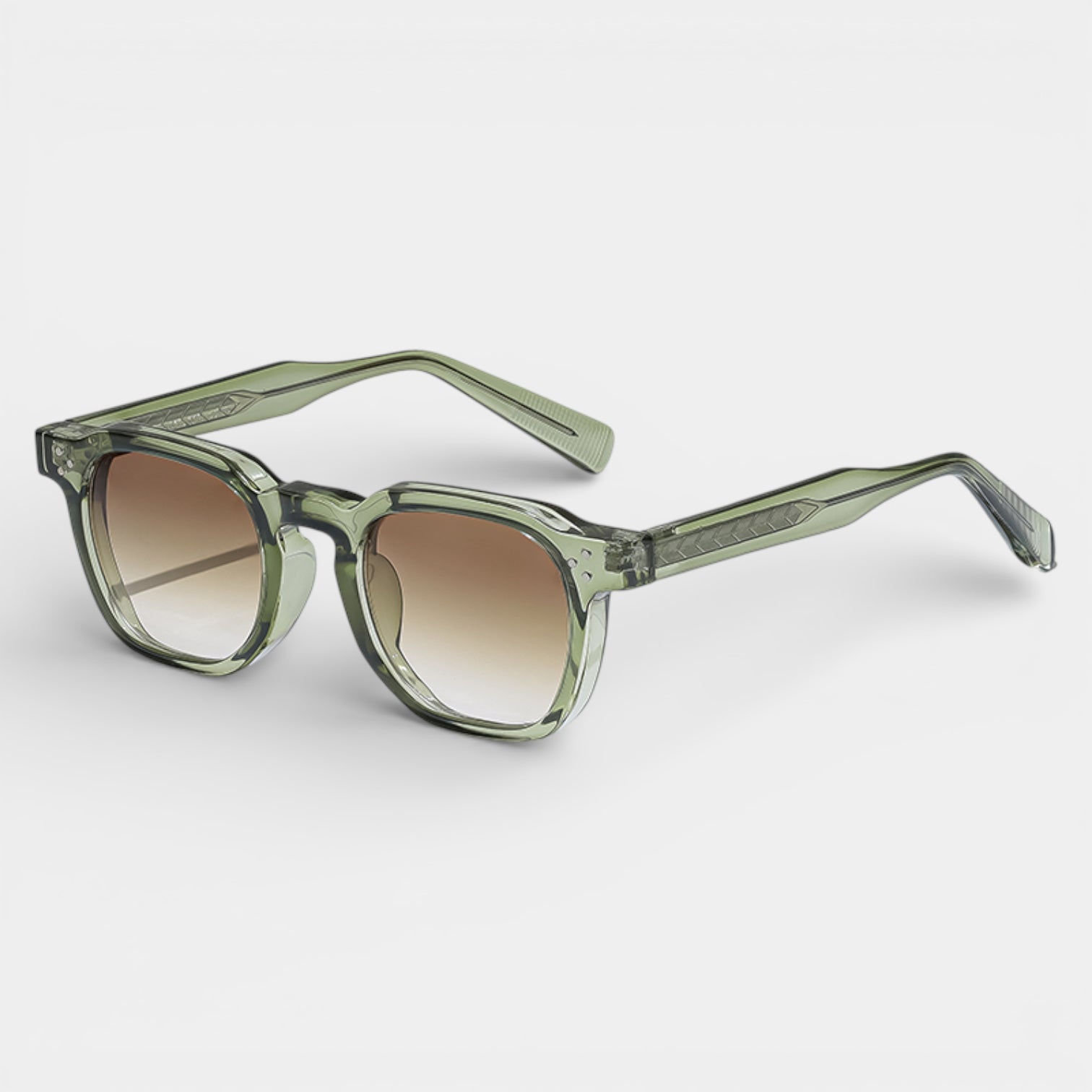 Square Frame Tinted Lens Sunglasses Full-Rim for Men