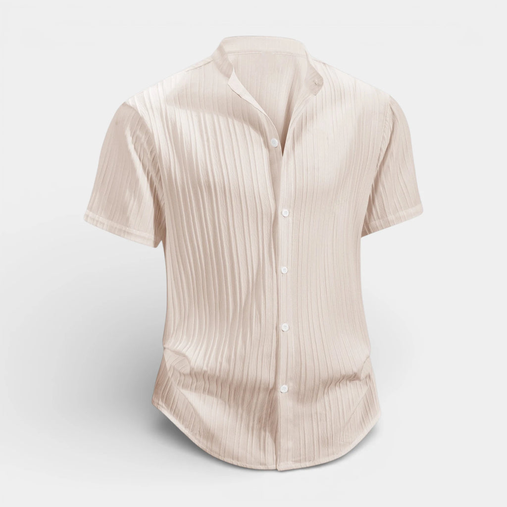 Short Sleeve Button-Up Shirt Regular Fit for Men