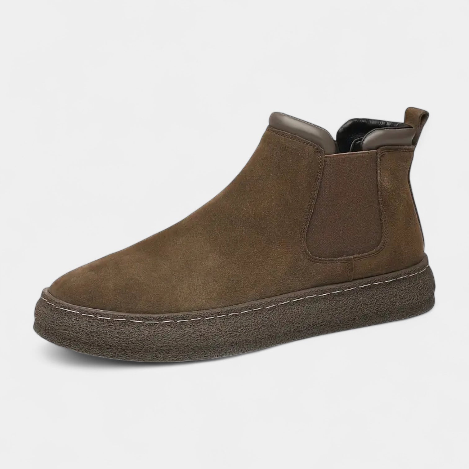 Faux Suede Chelsea Sneaker Boots Slip-On for Men