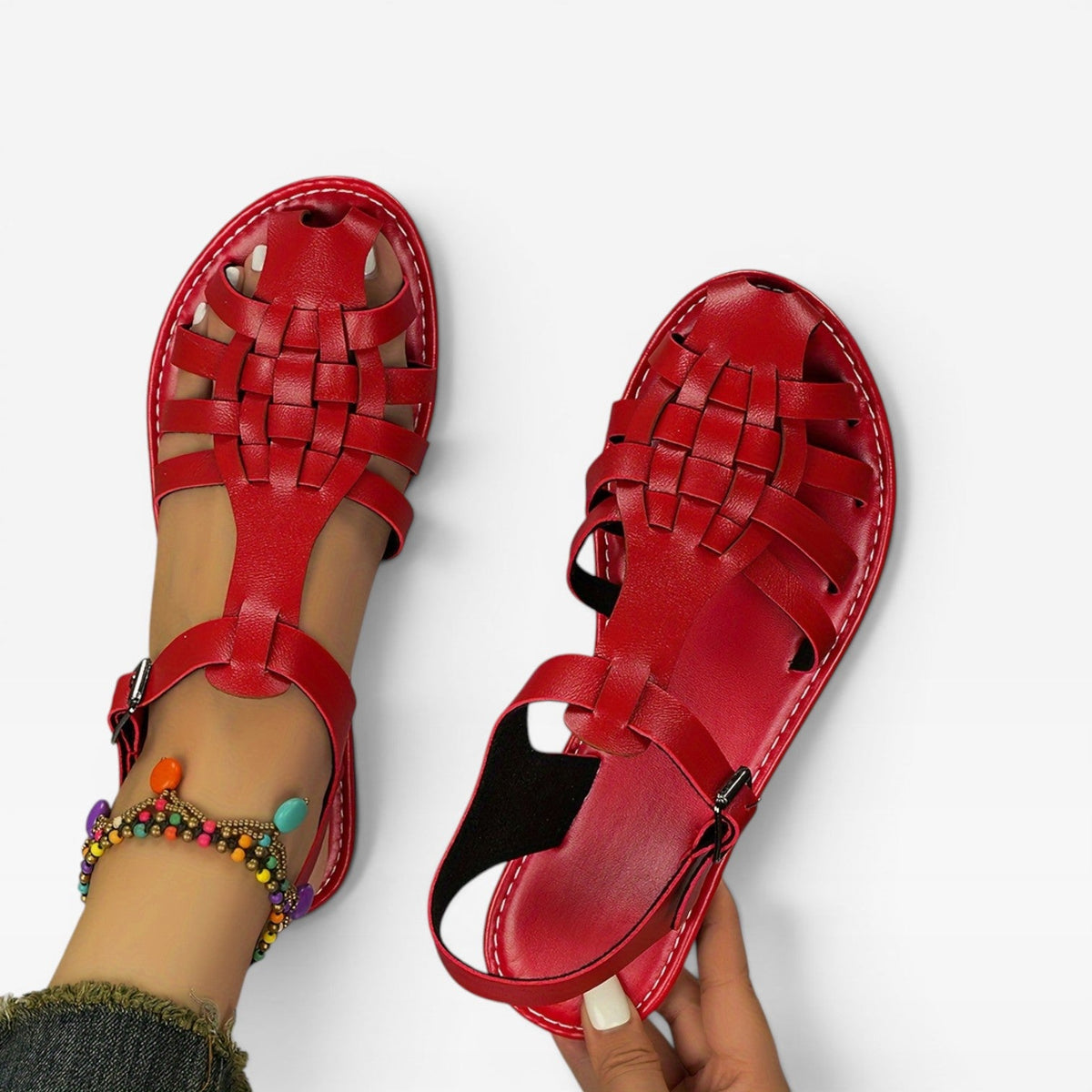 Women's Woven Fisherman Flat Sandals