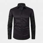 Slim Fit Cotton Blend Button-Down Dress Shirt for Men