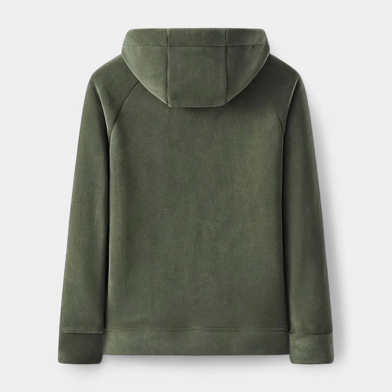 Fleece Full-Zip Hoodie Plush Lined Relaxed Fit for Men