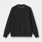 Mock Neck Ribbed Knit Sweater Regular Fit for Men