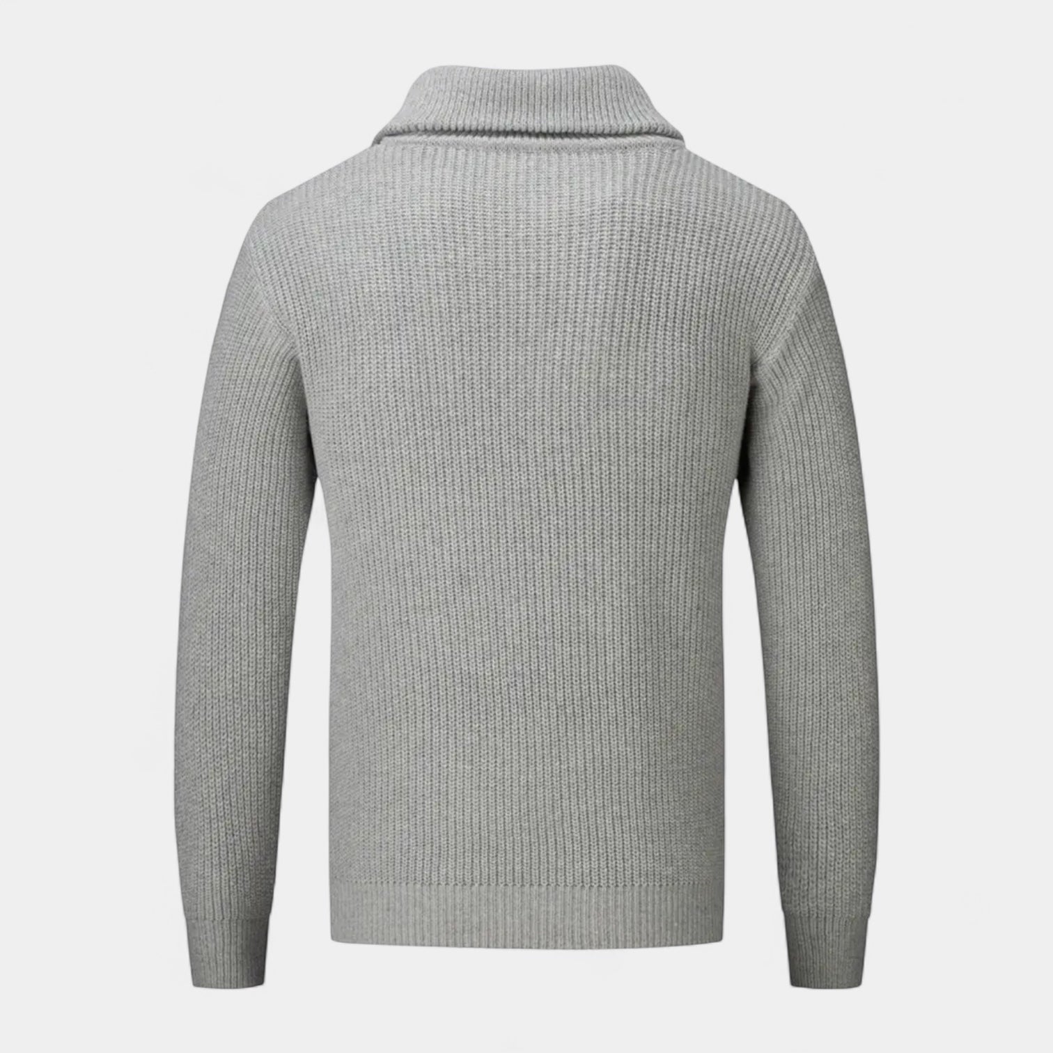 Waffle Knit Half-Zip Sweater Regular Fit for Men
